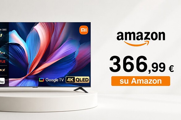 Xiaomi TV A Pro 55 pollici QLED 4K sotto i 400 euro su Amazon
