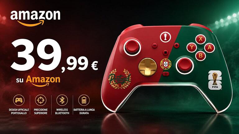 DragonShockFIFA World Cup 2026 in offerta su Amazon: il pad wireless costa poco