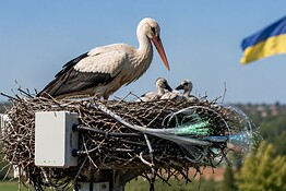 Fibra ottica nei nidi degli uccelli: l’effetto inatteso della guerra in Ucraina