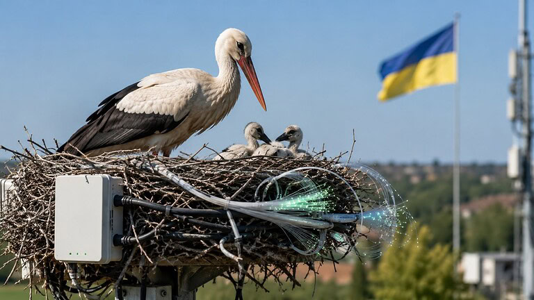 Fibra ottica nei nidi degli uccelli: l'effetto inatteso della guerra in Ucraina