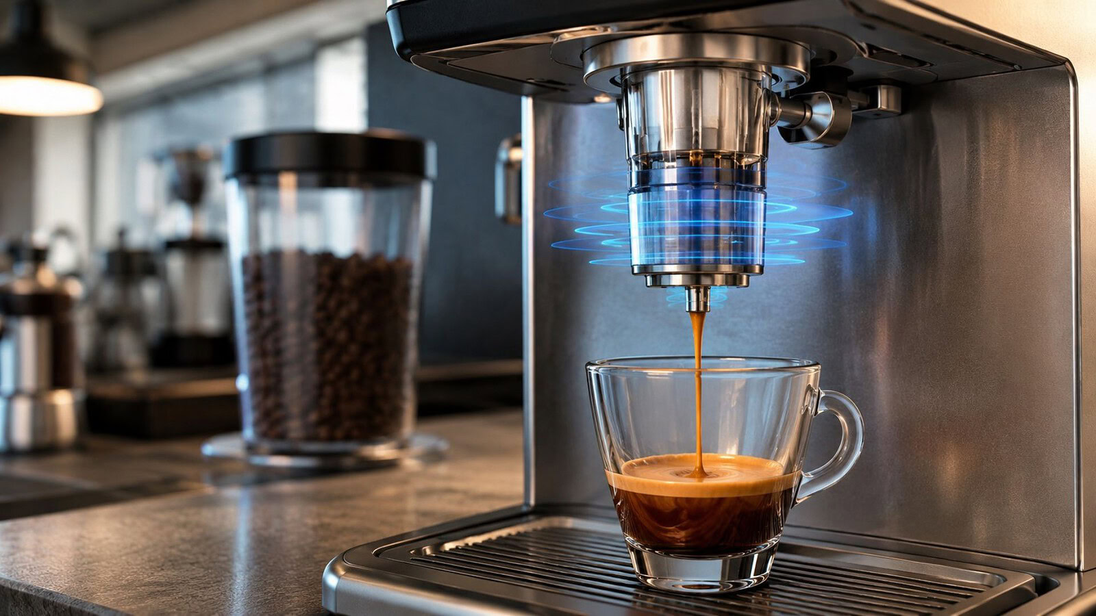 Caffè espresso a ultrasuoni: l'innovazione che taglia tempi ed energia del 75%
