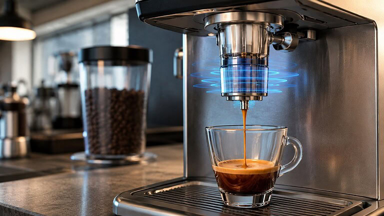 Caffè espresso a ultrasuoni: l'innovazione che taglia tempi ed energia del 75%