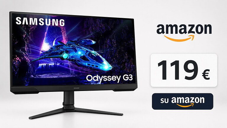 Samsung Odyssey G3 al minimo storico su Amazon: 180 Hz a soli 119€