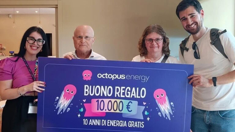 Octopus regala 10 anni di energia gratis a un cliente