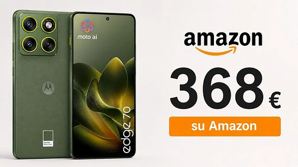 Motorola Edge 70 in offerta su Amazon: sconto del 53% prima del Prime Day