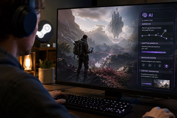 AI nei videogiochi: 1 demo su 5 dello Steam Next Fest la usa già