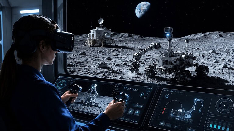 Realtà virtuale e robot lunari: così si addestrano i piloti dei rover