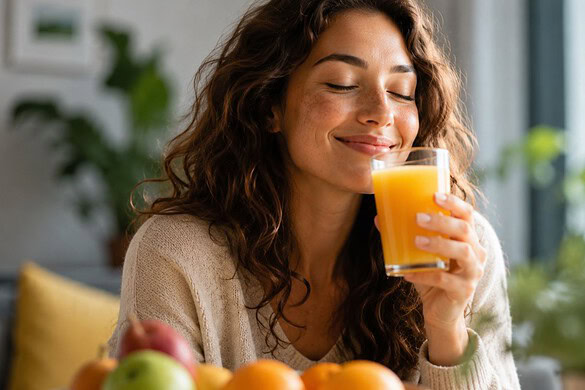 Un bicchiere di succo di frutta al giorno migliora l’umore: lo studio