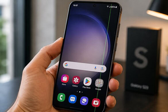 Galaxy S23, riga verde sul display dopo l’aggiornamento a One UI 8.5