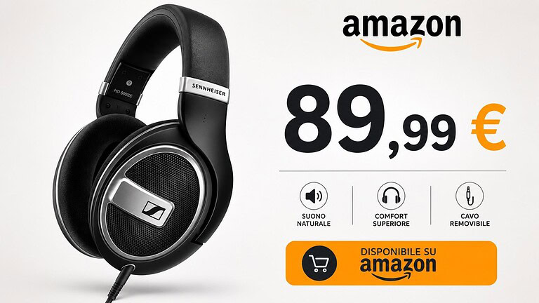 Sennheiser HD 599, le cuffie in promo su Amazon a prezzo bomba