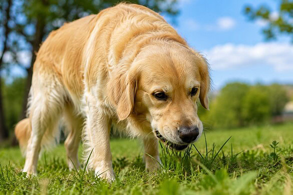 Cane che mangia l’erba: perché lo fa davvero, lo dice la scienza