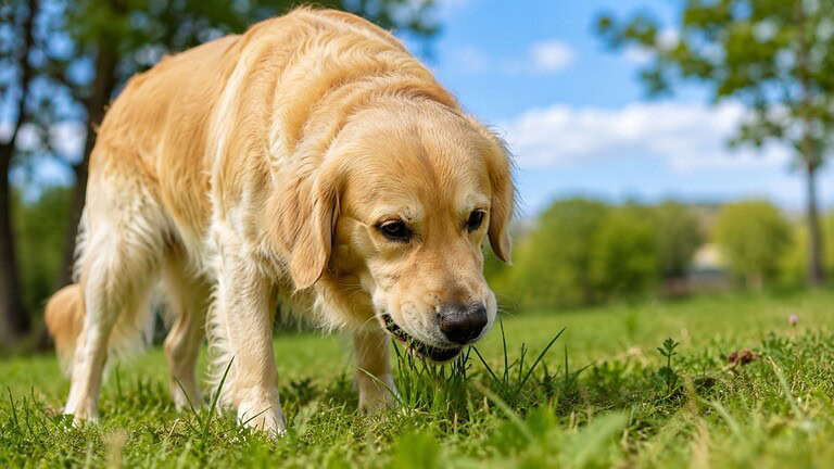 Cane che mangia l'erba: perché lo fa davvero, lo dice la scienza
