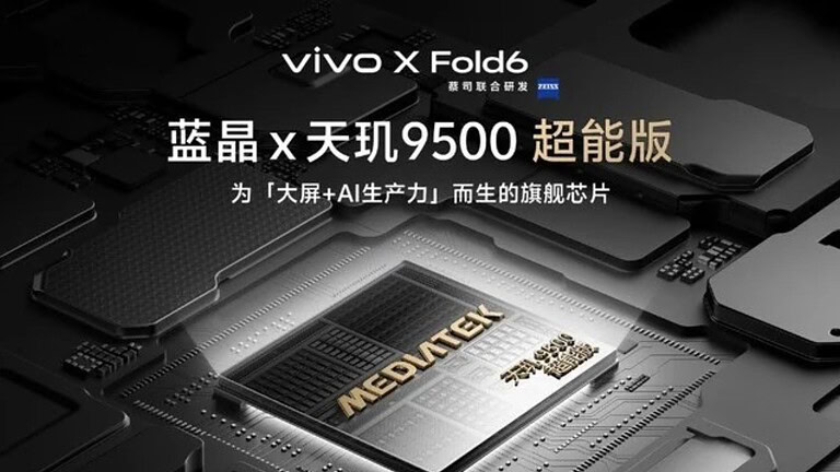 Vivo X Fold 6: il chip Dimensity 9500 Super Edition spinge l'AI