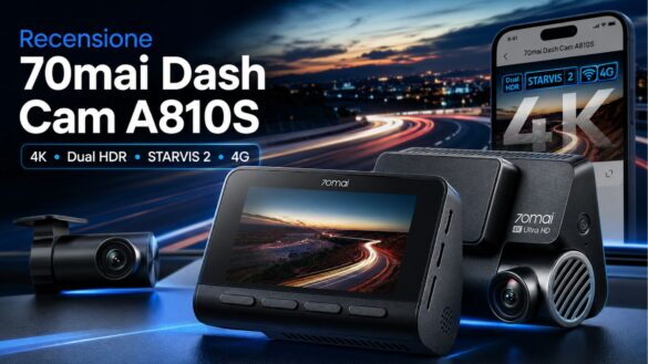 70mai Dash Cam 4K A810S: due mesi al volante e mi ha salvato da un tamponamento – Recensione