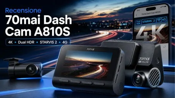 70mai Dash Cam 4K A810S: due mesi al volante e mi ha salvato da un tamponamento – Recensione