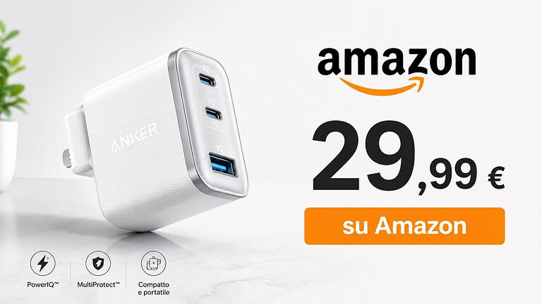 Anker Nano 70W in offerta a 29,99 euro: compatto e potente