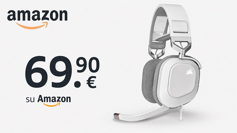 Corsair HS80 RGB USB al minimo storico su Amazon: sconto del 46%