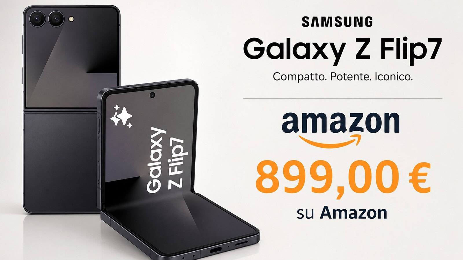 Samsung Galaxy Z Flip 7 512GB crolla su Amazon: 500€ di risparmio