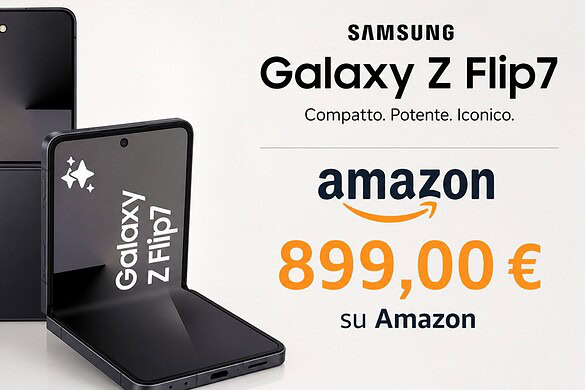 Samsung Galaxy Z Flip 7 512GB crolla su Amazon: 500€ di risparmio