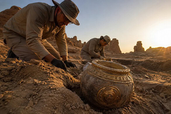 Tesoro in Arabia riemerge dopo 1.200 anni: il mistero del pellegrino