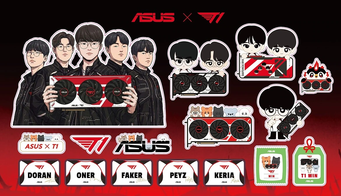 Exclusive ASUS T1 bundled stickers
