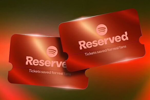 Spotify Reserved, biglietti dei concerti in anteprima per i fan più fedeli