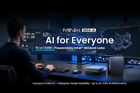 MINIX N304-AI: il mini PC con Intel Wildcat Lake e doppia LAN