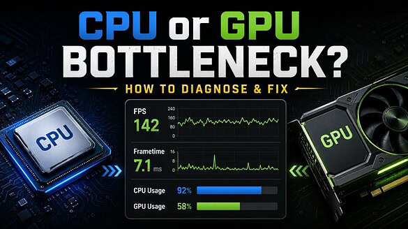 Bottleneck CPU o GPU: come scoprire cosa frena davvero il PC gaming