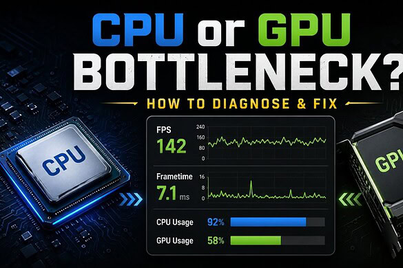Bottleneck CPU o GPU: come scoprire cosa frena davvero il PC gaming
