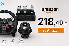 Logitech G G29 SE in offerta: volante, pedaliera e cambio a 218 euro