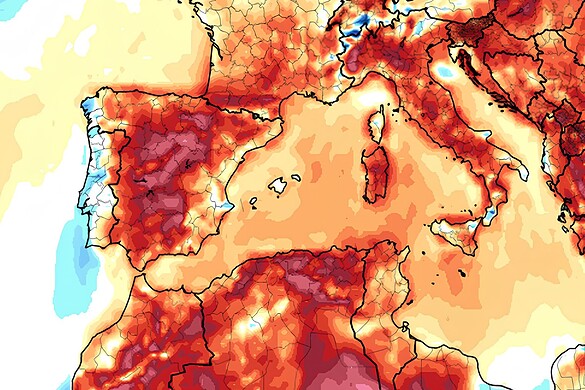 Caldo record in Spagna: estati più calde di 2°C in 30 anni