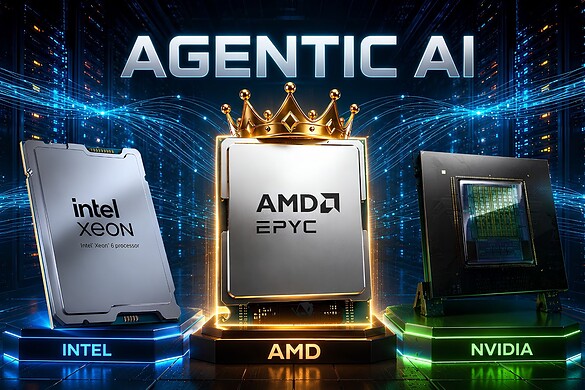 AMD EPYC batte NVIDIA Vera: vantaggio fino a 3,3x nell’AI agentica