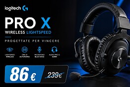 Logitech G PRO X Wireless a metà prezzo su Amazon: l’offerta da prendere al volo