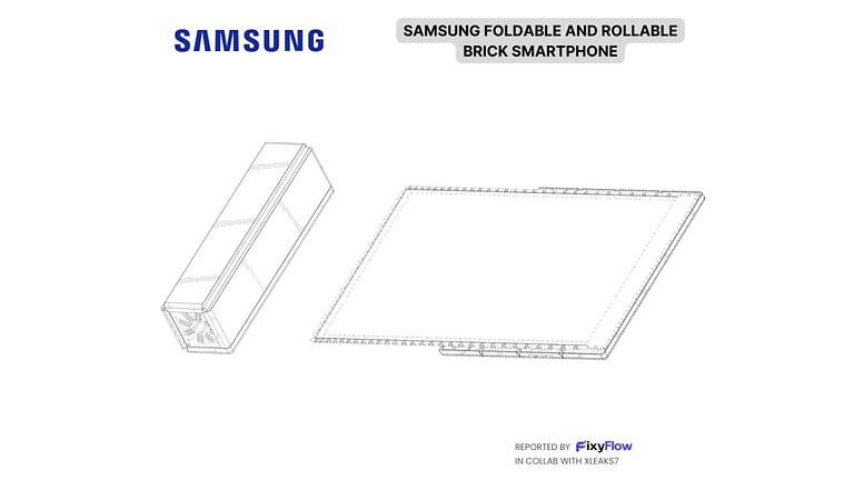 Samsung, il brevetto del pieghevole-arrotolabile che diventa tablet