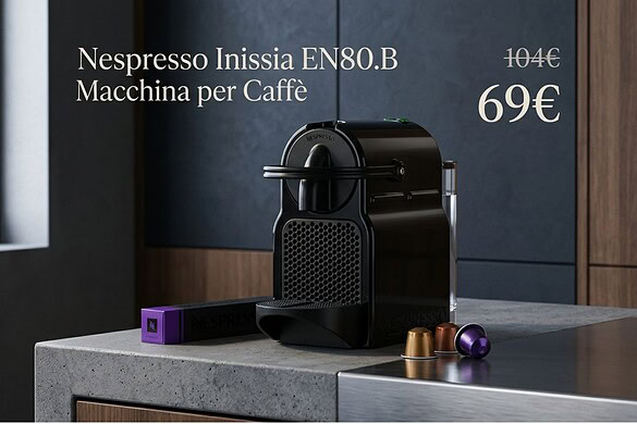 Nespresso in offerta al Prime Day 2026: macchina scontata con regalo e capsule