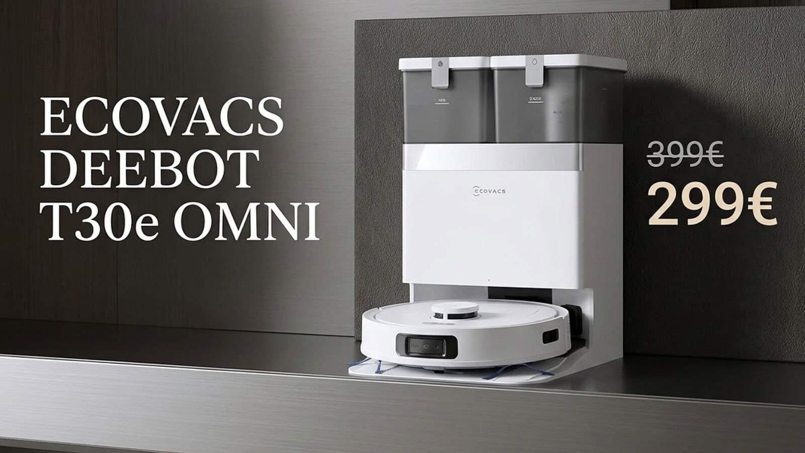 ECOVACS DEEBOT T30e OMNI in offerta a 299 euro per il Prime Day