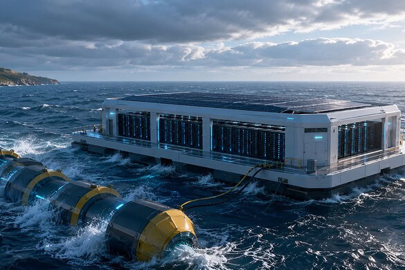 Data center galleggianti: l’AI in mezzo all’oceano alimentata dalle onde