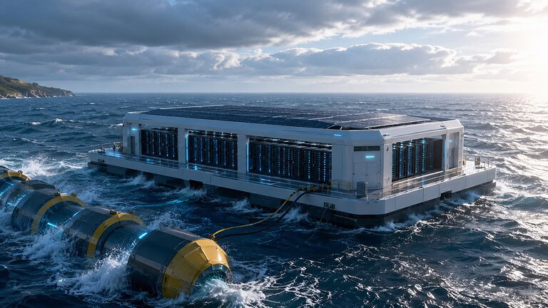 Data center galleggianti: l'AI in mezzo all'oceano alimentata dalle onde