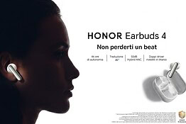 HONOR Earbuds 4 ufficiali: doppio driver in titanio e 46 ore di autonomia a 69,90€