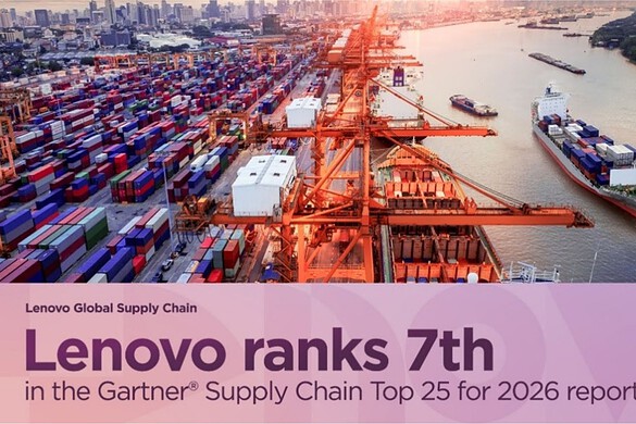 Lenovo al settimo posto nella classifica Gartner Supply Chain 2026: il risultato più alto di sempre