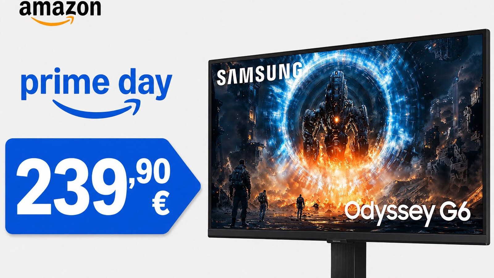 Samsung Odyssey G6 da 27" al minimo storico: -52% nel Prime Day Amazon