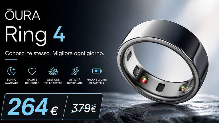 Oura Ring 4 in sconto del 25% su Amazon: ora è il momento giusto