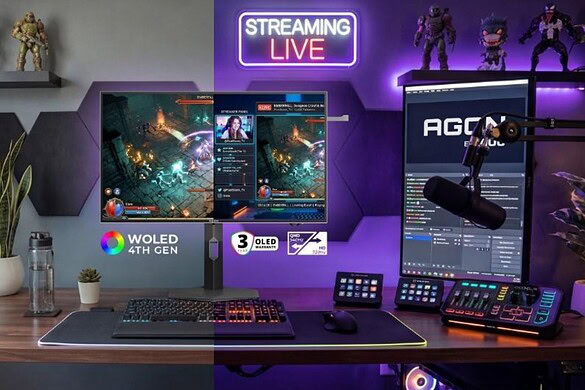 AGON PRO AGP277QKDC ufficiale: OLED fino a 720 Hz