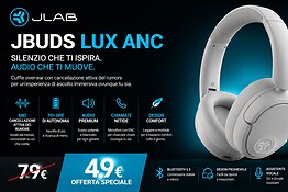 JLab JBuds LUX ANC in offerta: 70 ore di autonomia e ANC a 43,99€