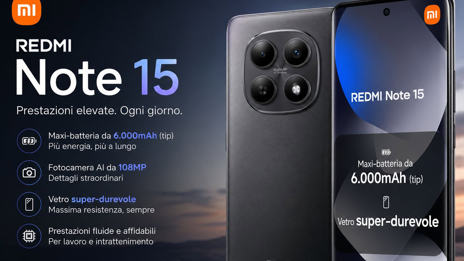 Redmi Note 15 in offerta al Prime Day: AMOLED e 108 MP a 179 euro