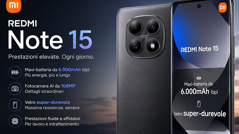 Redmi Note 15 in offerta al Prime Day: AMOLED e 108 MP a 179 euro