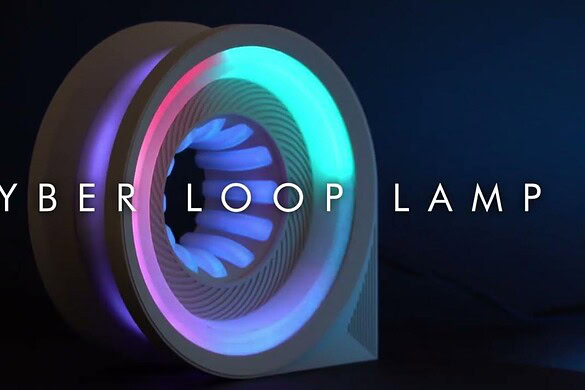 Cyber Loop Lamp, la lampada sci-fi da stampare in 3D con ESP32