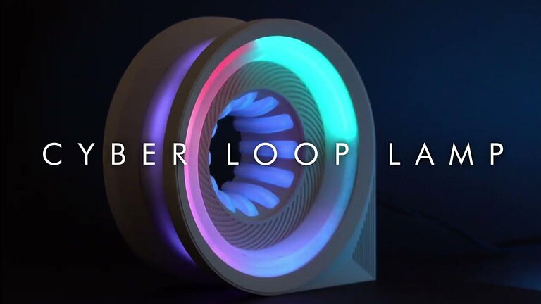 Cyber Loop Lamp, la lampada sci-fi da stampare in 3D con ESP32