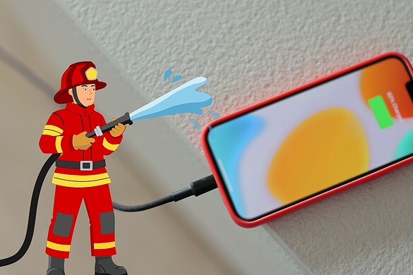 Caricare lo smartphone: l’errore pericoloso da evitare secondo i pompieri