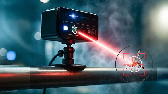 Cannone laser anti-zanzare con IA: l’invenzione che le abbatte in volo